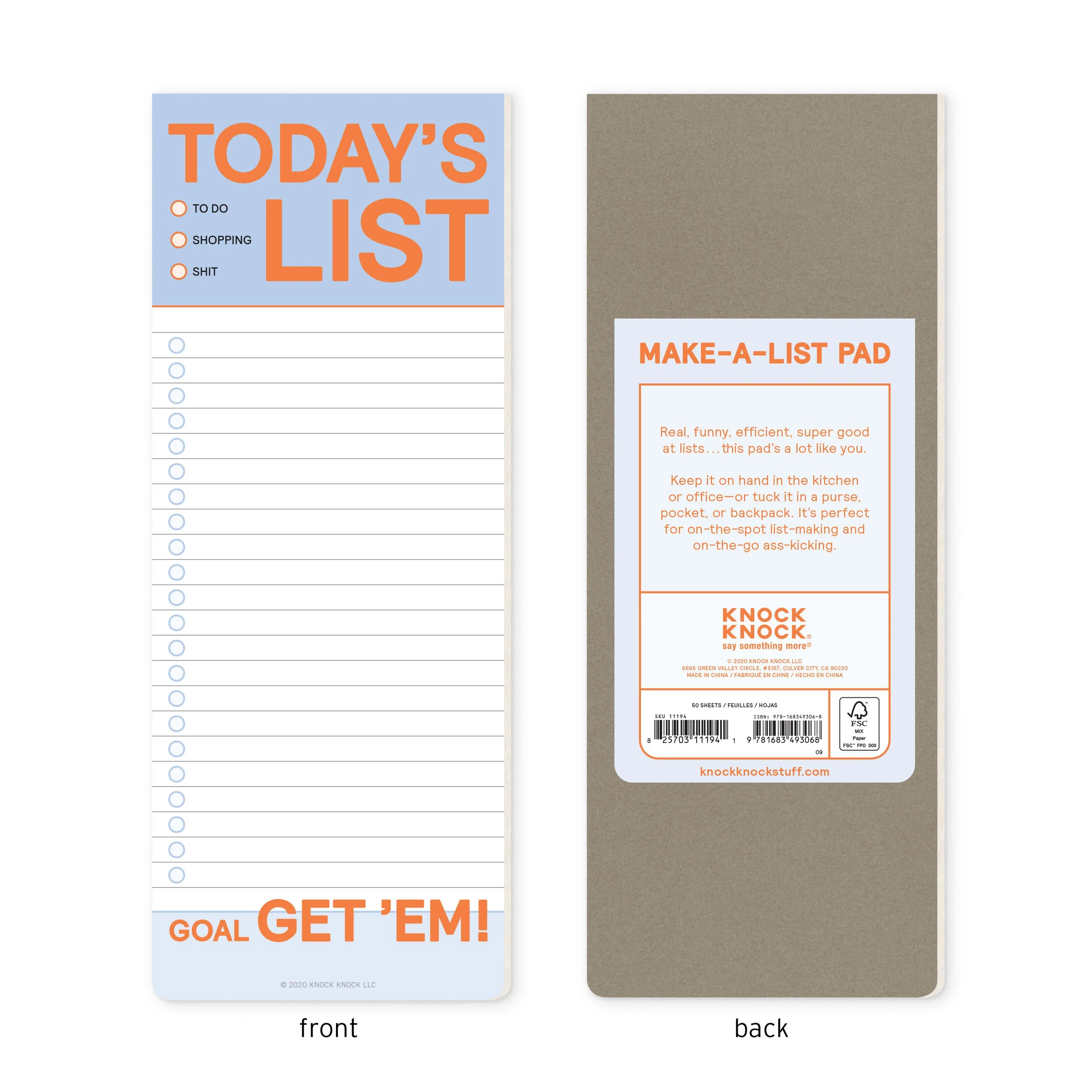 Todays List Make-a-List Pad - Image 2