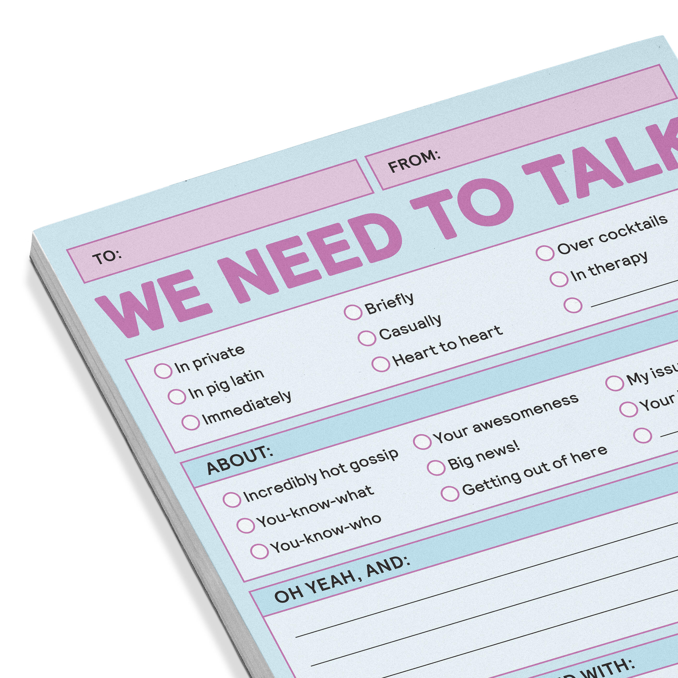 We Need To Talk Nifty Note - Memo Checklist Pad - Image 3