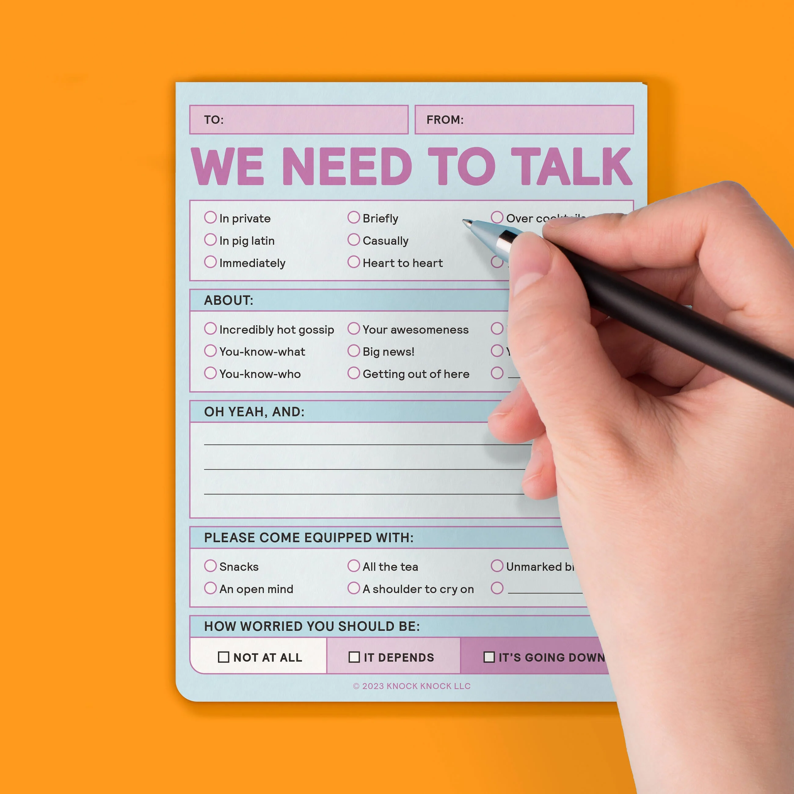 We Need To Talk Nifty Note - Memo Checklist Pad - Image 5