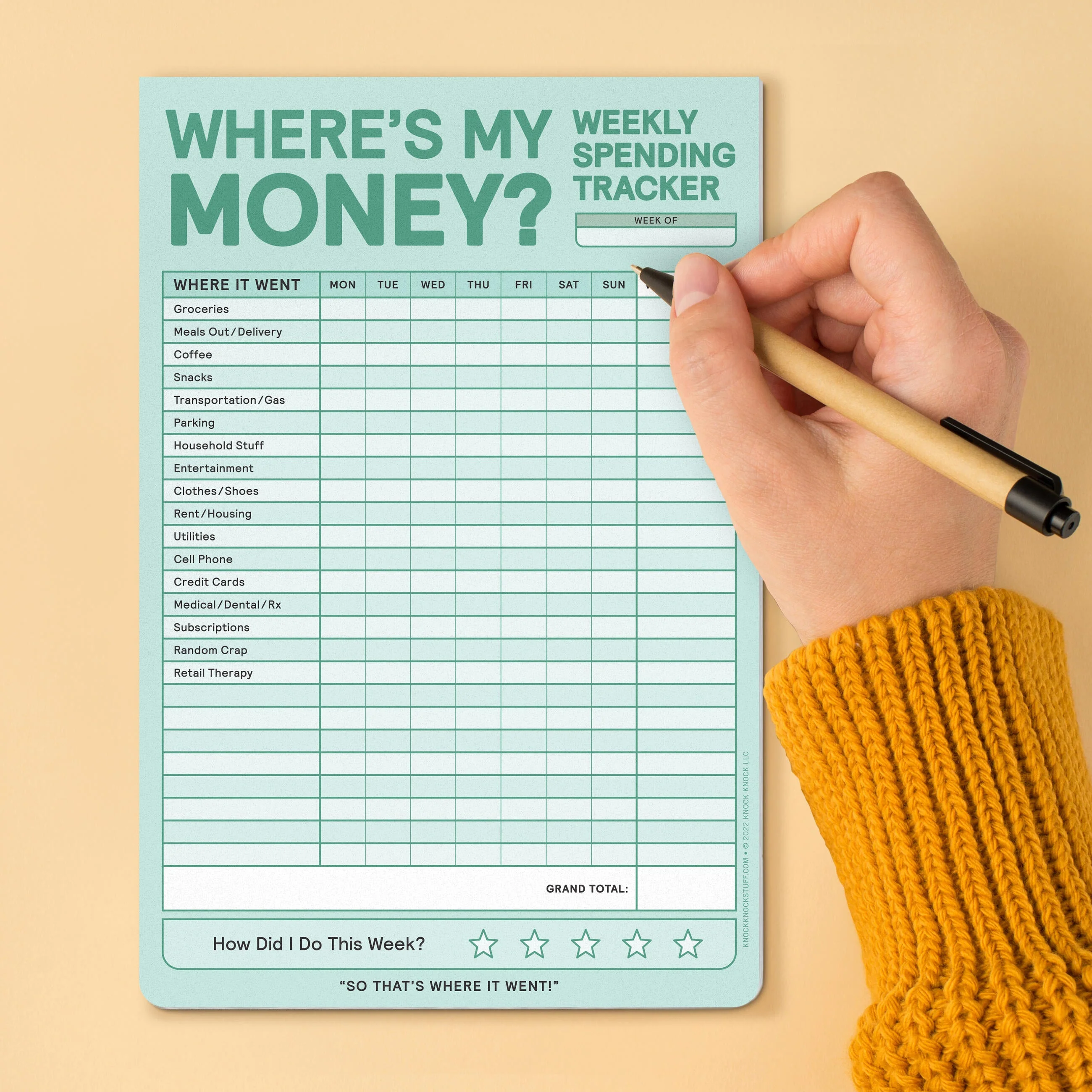 Where's My Money? Weekly Spending Tracker Pad - Image 5