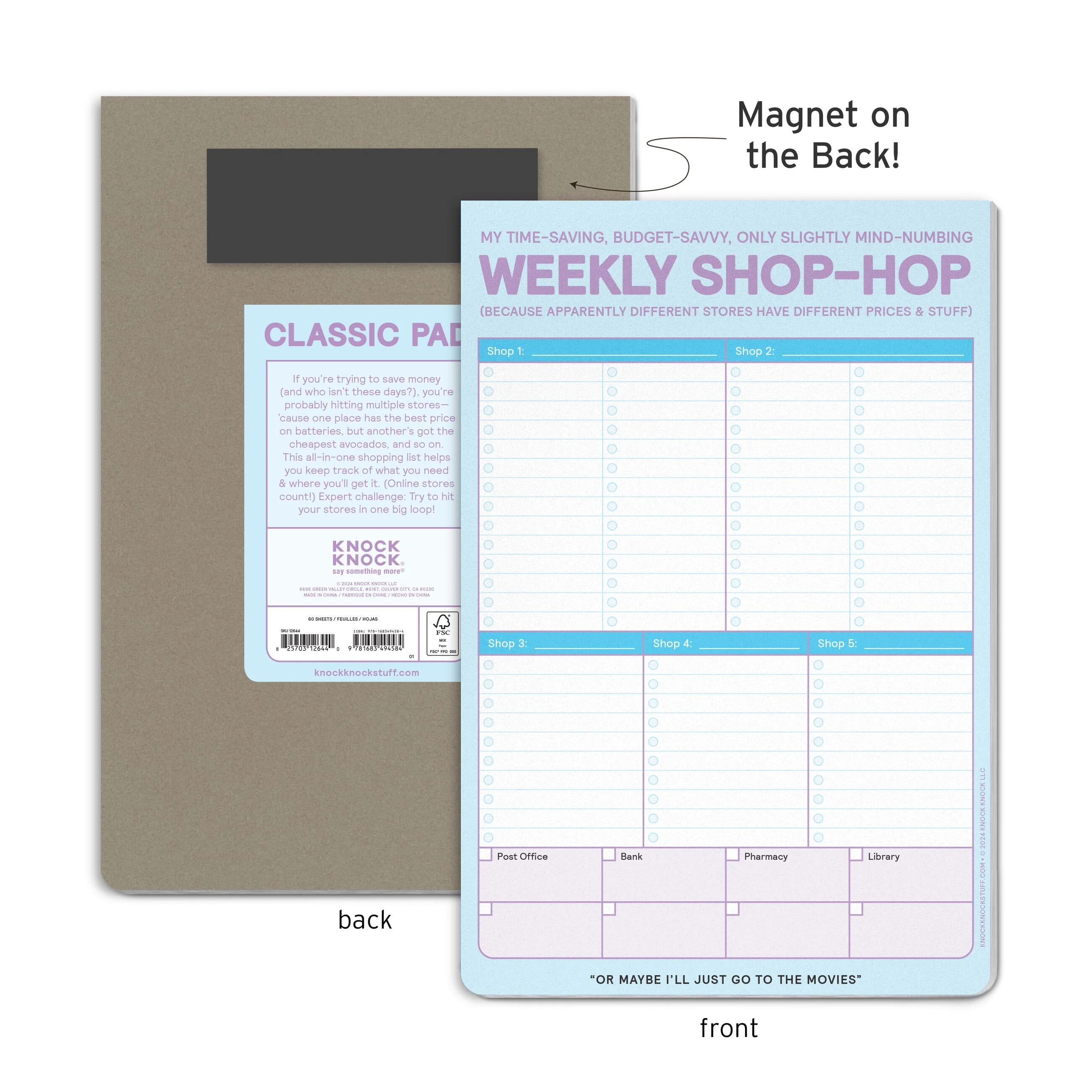 Weekly Shop-Hop Pad with Magnet - Image 2
