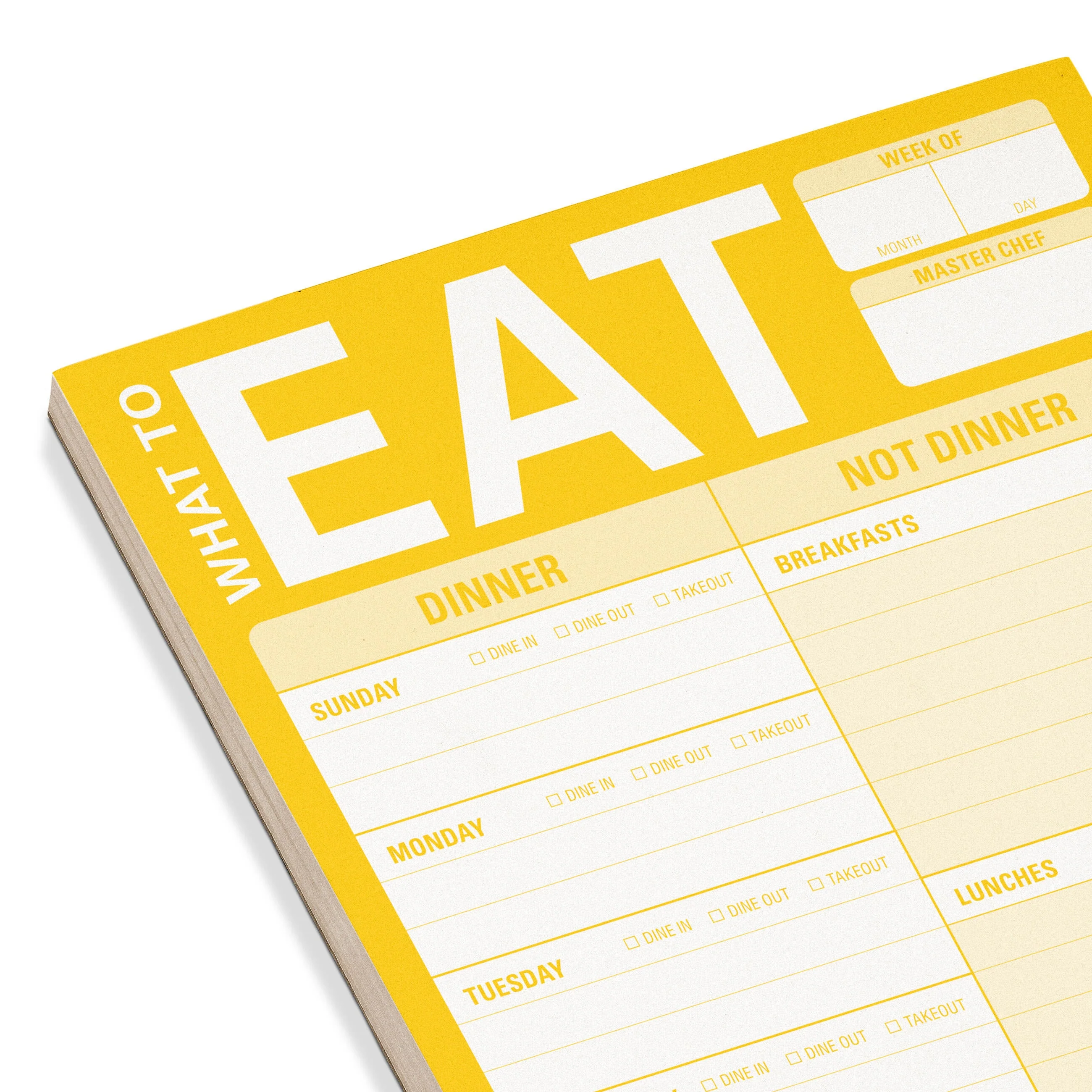 What to Eat Pad with Magnet (Yellow) - Image 3