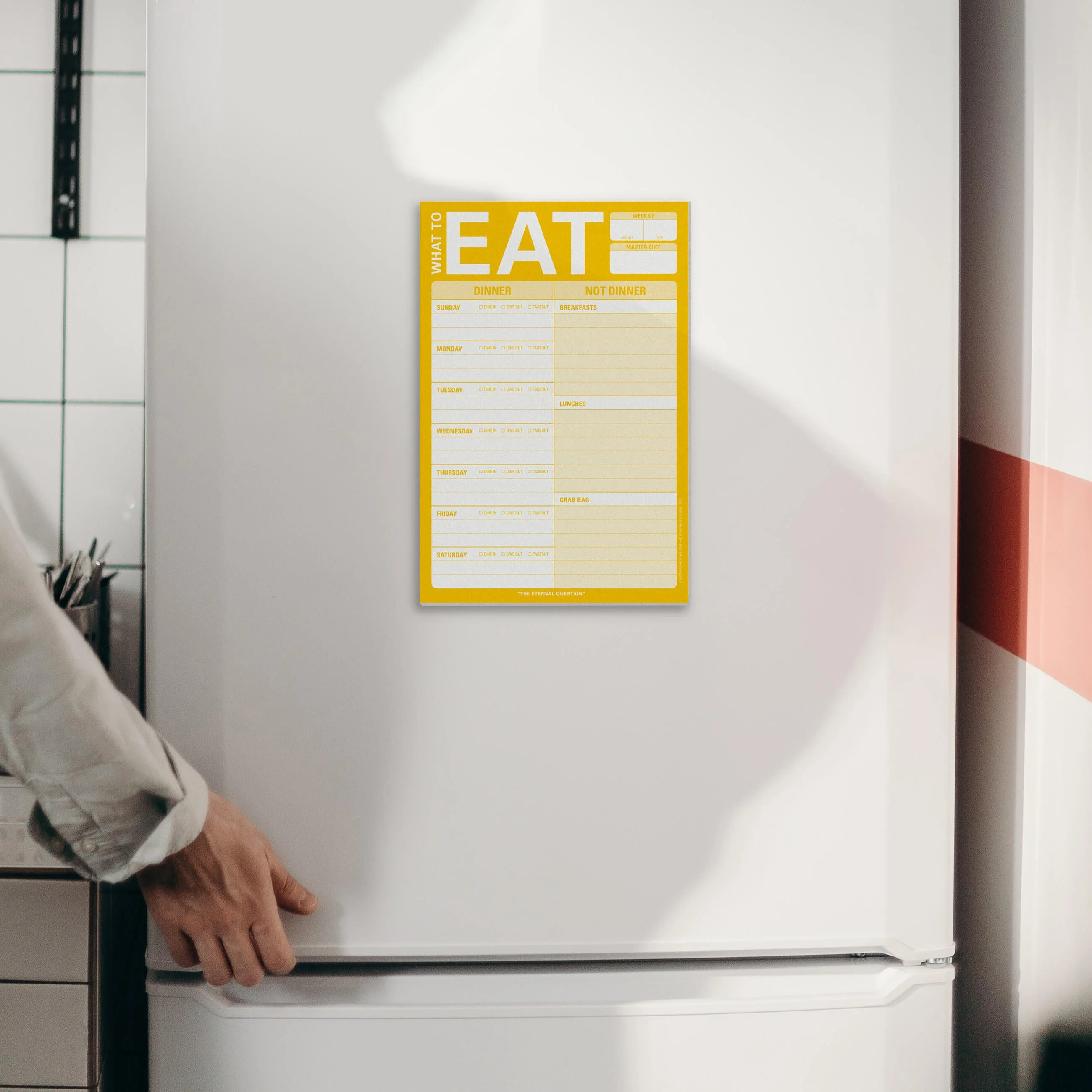 What to Eat Pad with Magnet (Yellow) - Image 4