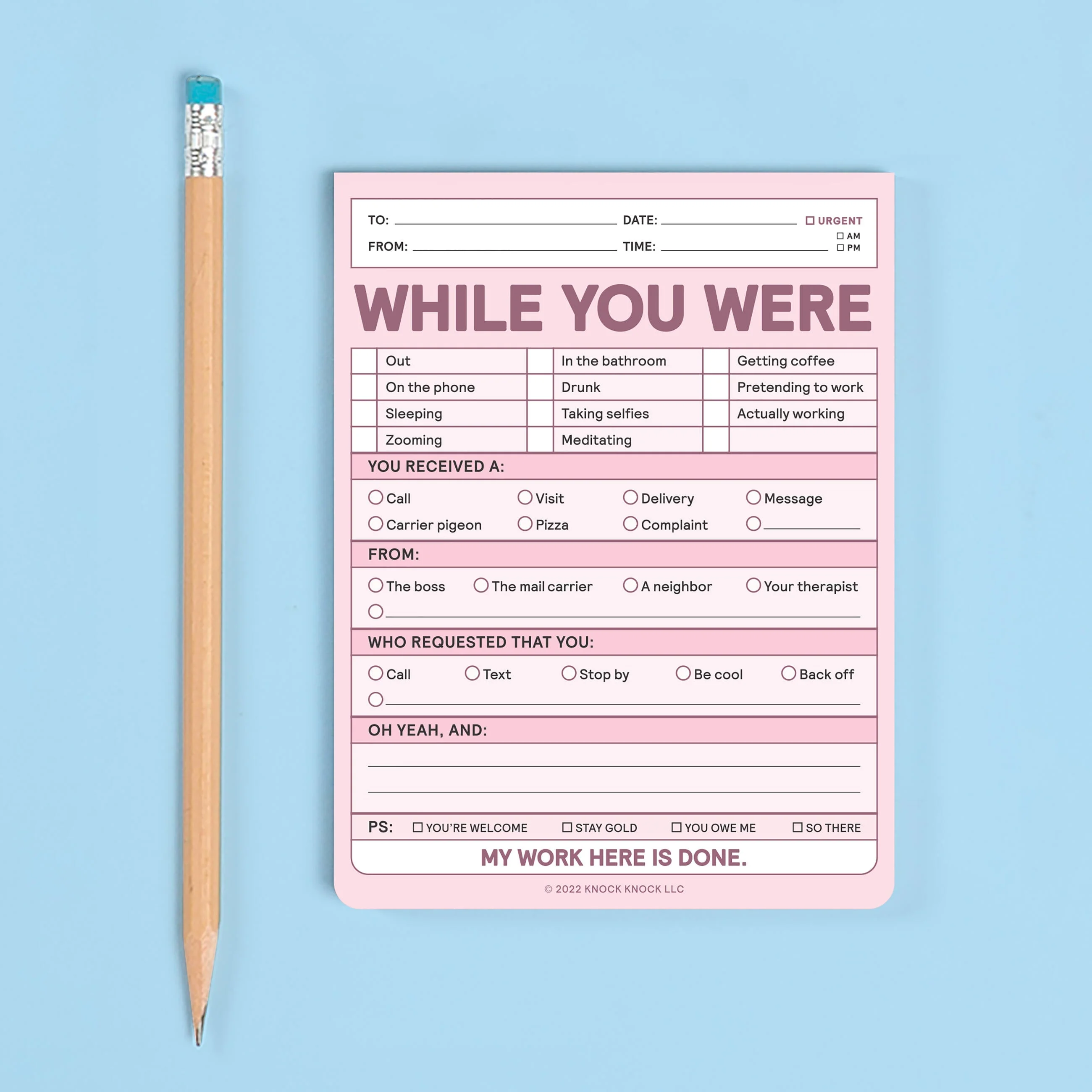 While You Were Nifty Note Pad - Image 4