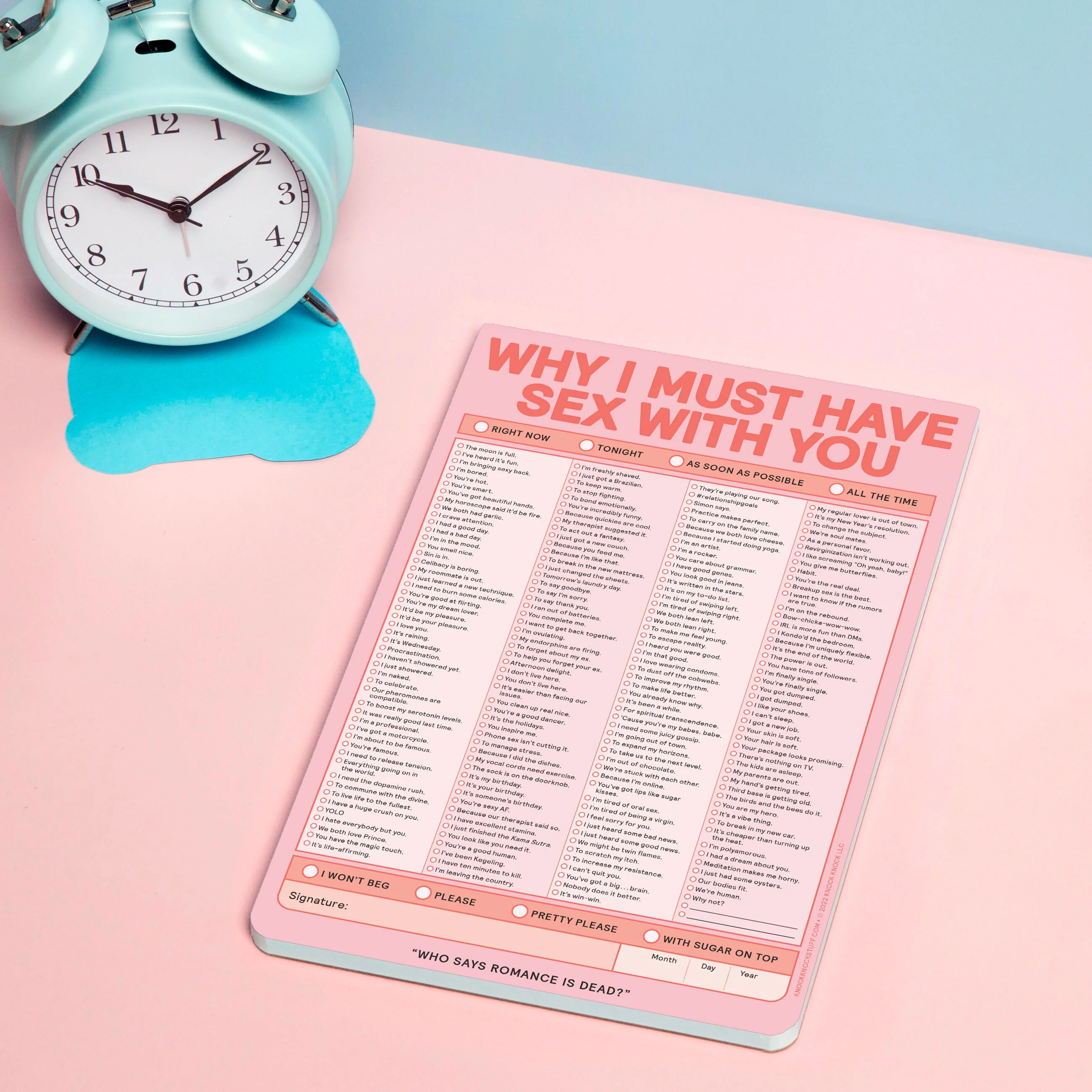 Why I Must Have Sex With You Checklist Pad (Second Edition) - Image 4