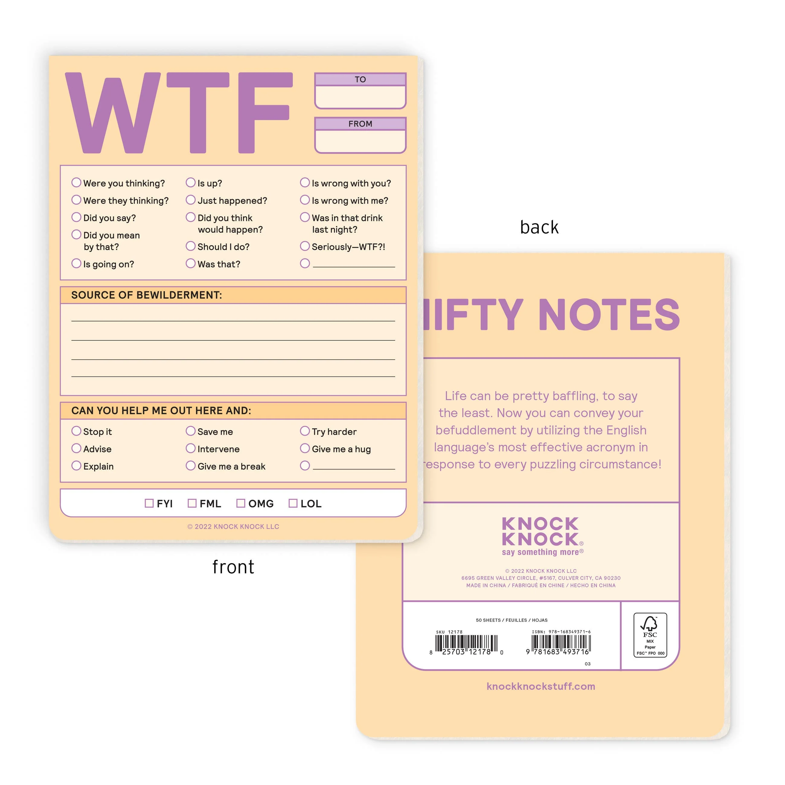 WTF Nifty Note Pad (Pastel Version) - Image 2