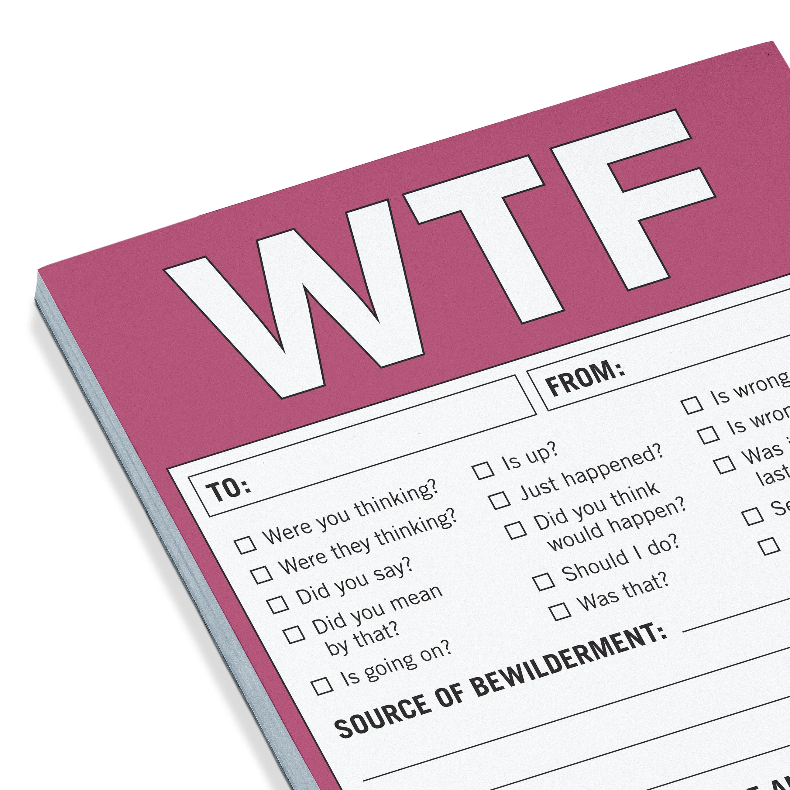 WTF Nifty Note Pad (Magenta Purple) - Image 3