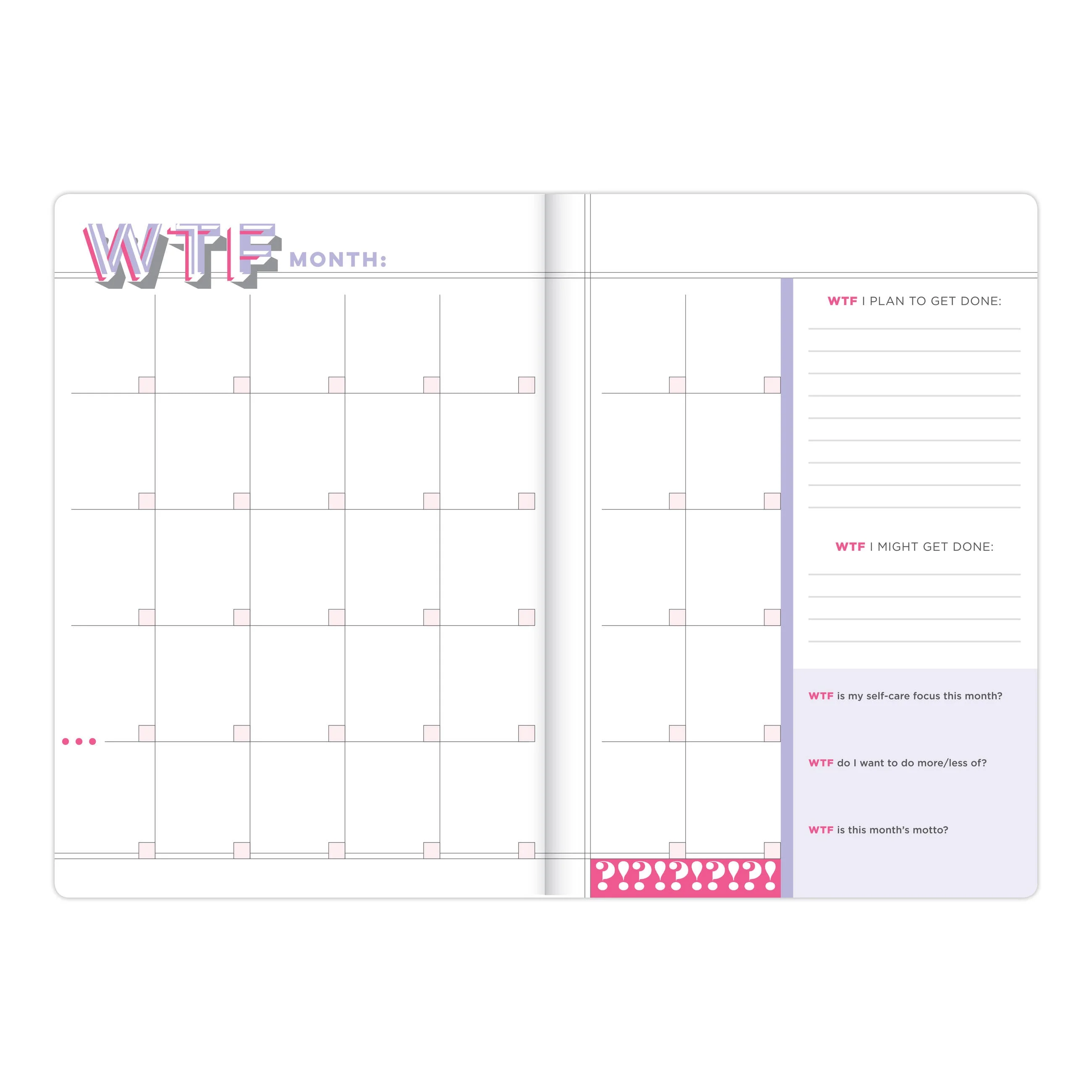 WTF Undated Planner and Weekly Agenda Notebook - Image 5
